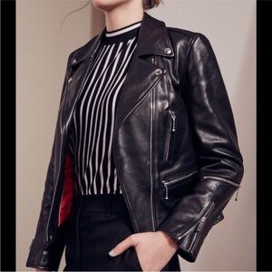 Rag & Bone Arrow Goat Leather Moto Jacket